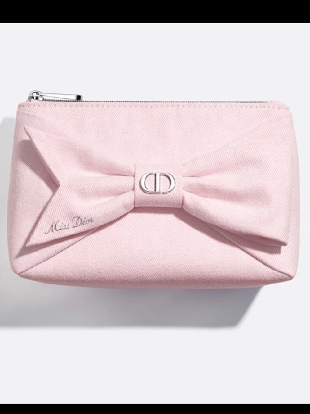 Dior Miss Dior Pink Bow Cosmetic Bag Pouch